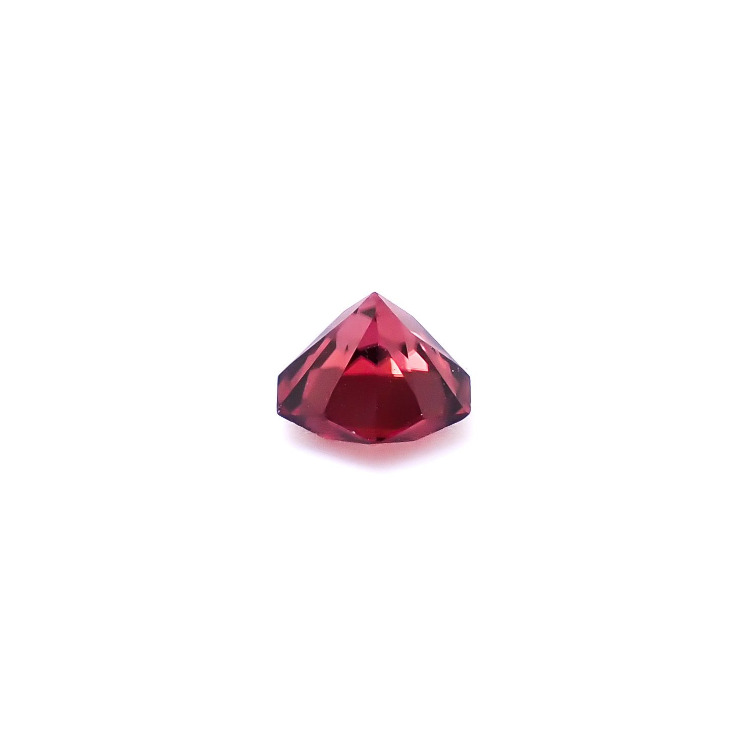 ◇ヘキサゴンカット◇レッドジルコン(宝石名ジルコン)スリランカ/カンボジア産 識別済 0.71ct / 4.8x4.8mm前後 [260732556]