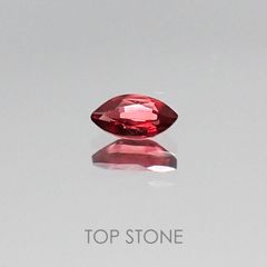 レッドスピネル(宝石名レッド・スピネル) タンザニア産 0.17ct 識別済[20073919]4.8×2.5mm前後