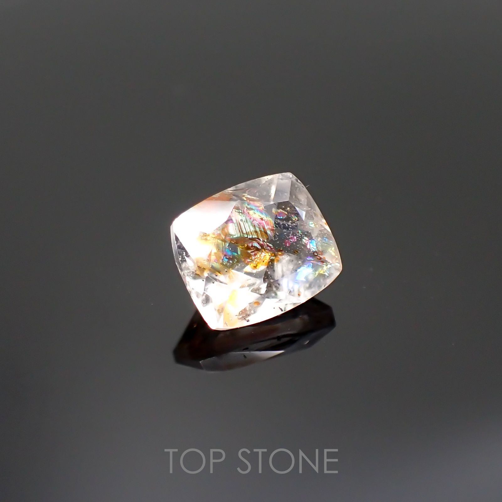オーロラクォーツ ブラジル・ミナスジェライス産 1.28ct[220114386]7.1x6mm前後