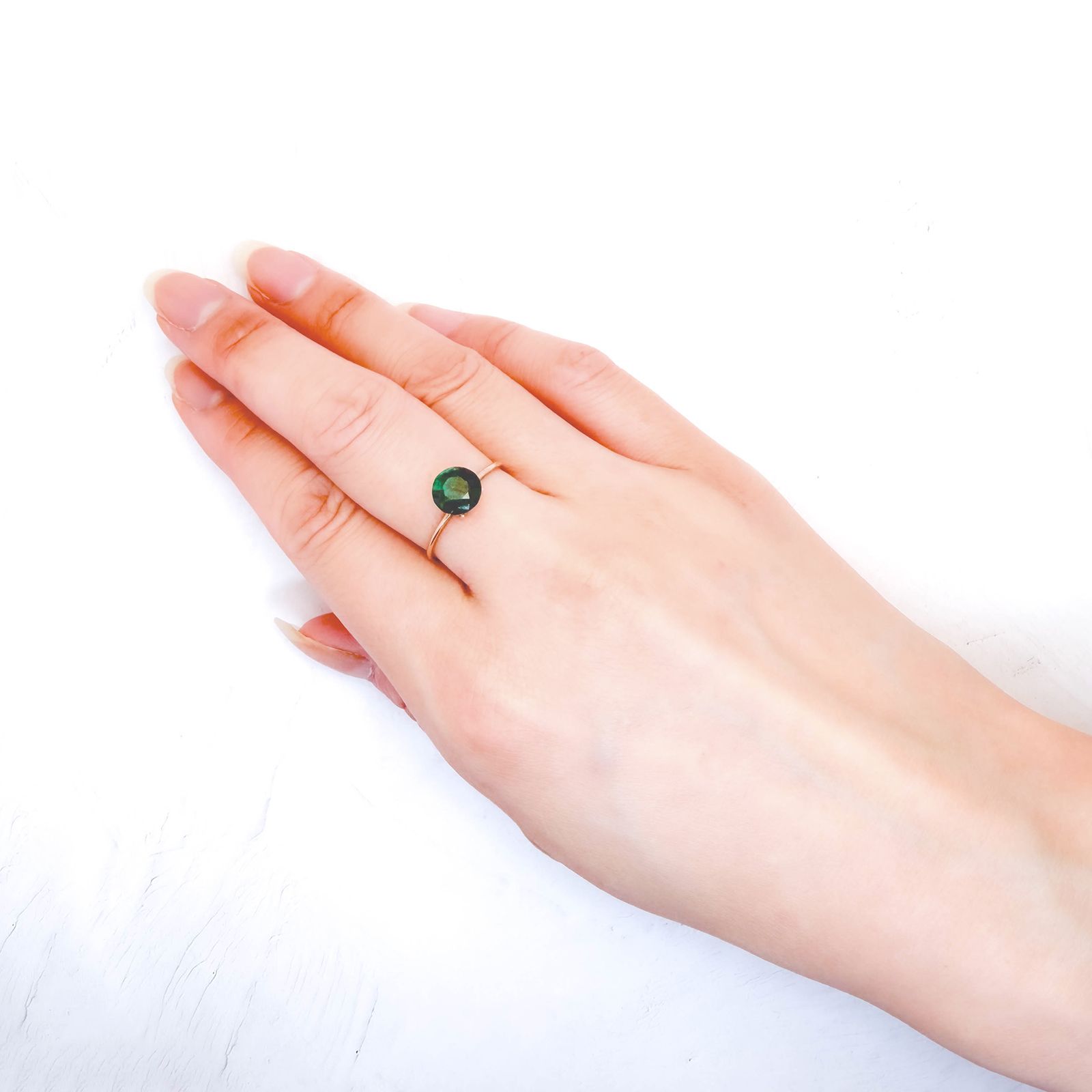ダイオプテーズ ナミビア産 2.14ct / 7.4x7.2mm前後 [260632294]