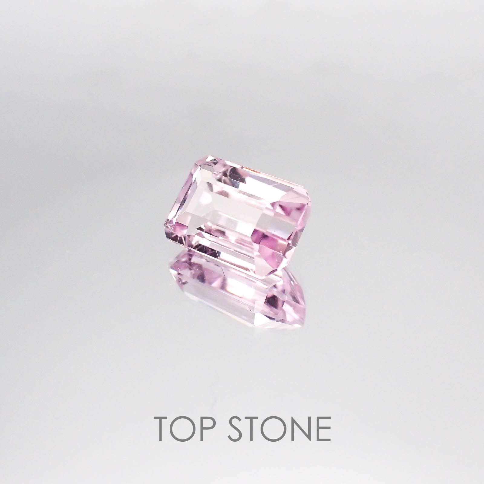 クンツァイト(宝石名クンツァイト) アフガニスタン産 3.45ct 識別済[20084359]9.9×7mm前後