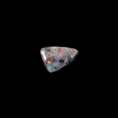 ボルダーオパール 原石磨き オーストラリア産 1.88ct[240226203]10.5x7.9mm前後