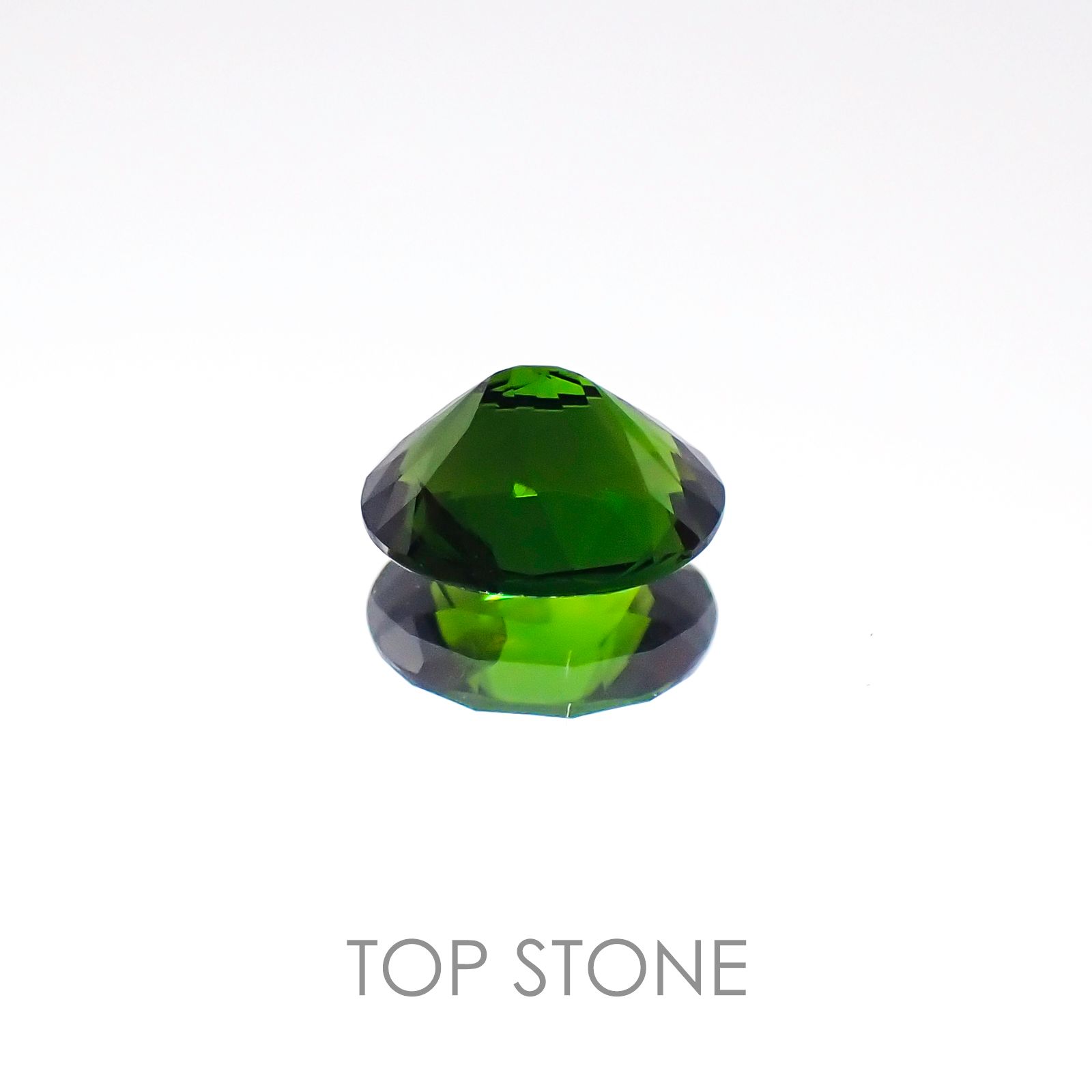 クロムトルマリン(宝石名クロム・トルマリン) タンザニア産 0.48ct 識別済[20096222]5.9×4.4mm前後