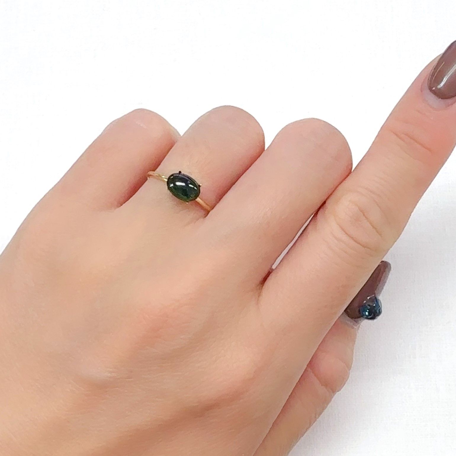 クロムトルマリン タンザニア産 0.88ct[240527781]7.5x5.5mm前後