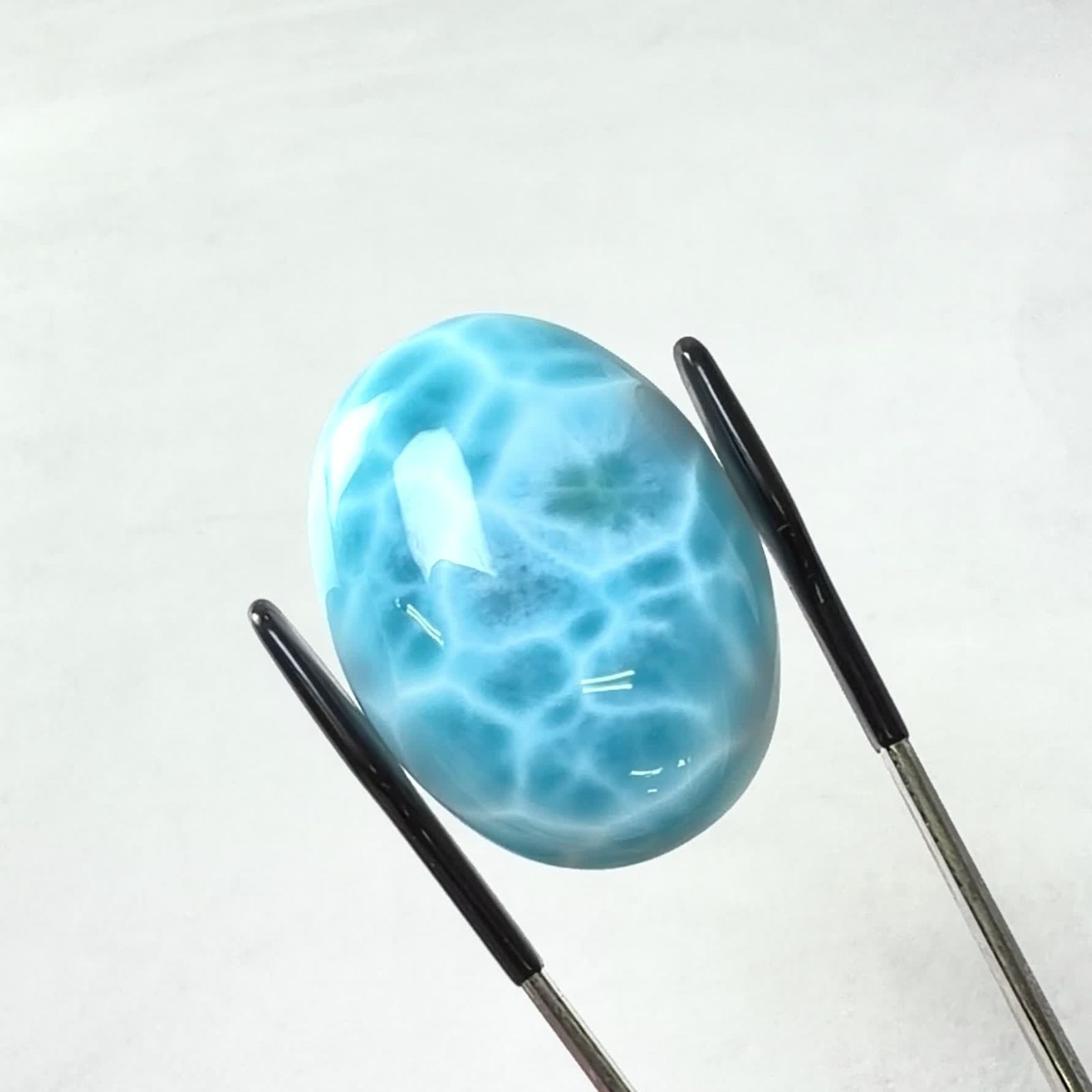 ラリマー ドミニカ共和国産 65.83ct / 31.9x24.1mm前後 [250630553