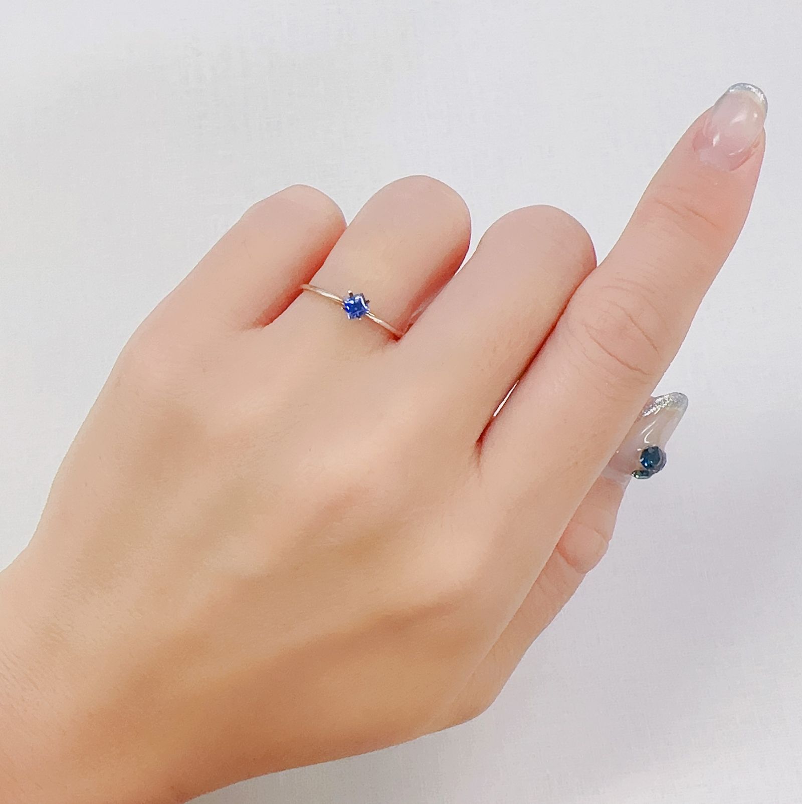 ◇プリンセスカット◇サファイア(宝石名サファイア)スリランカ産 0.23ct 識別済[230622458]3.1x3.1mm前後