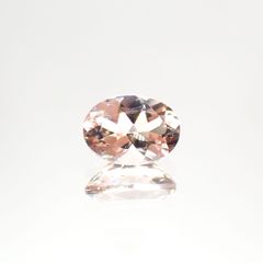モルガナイト(宝石名モルガナイト)ナイジェリア産 0.80ct 識別済[220114002]7.1x5.3mm前後