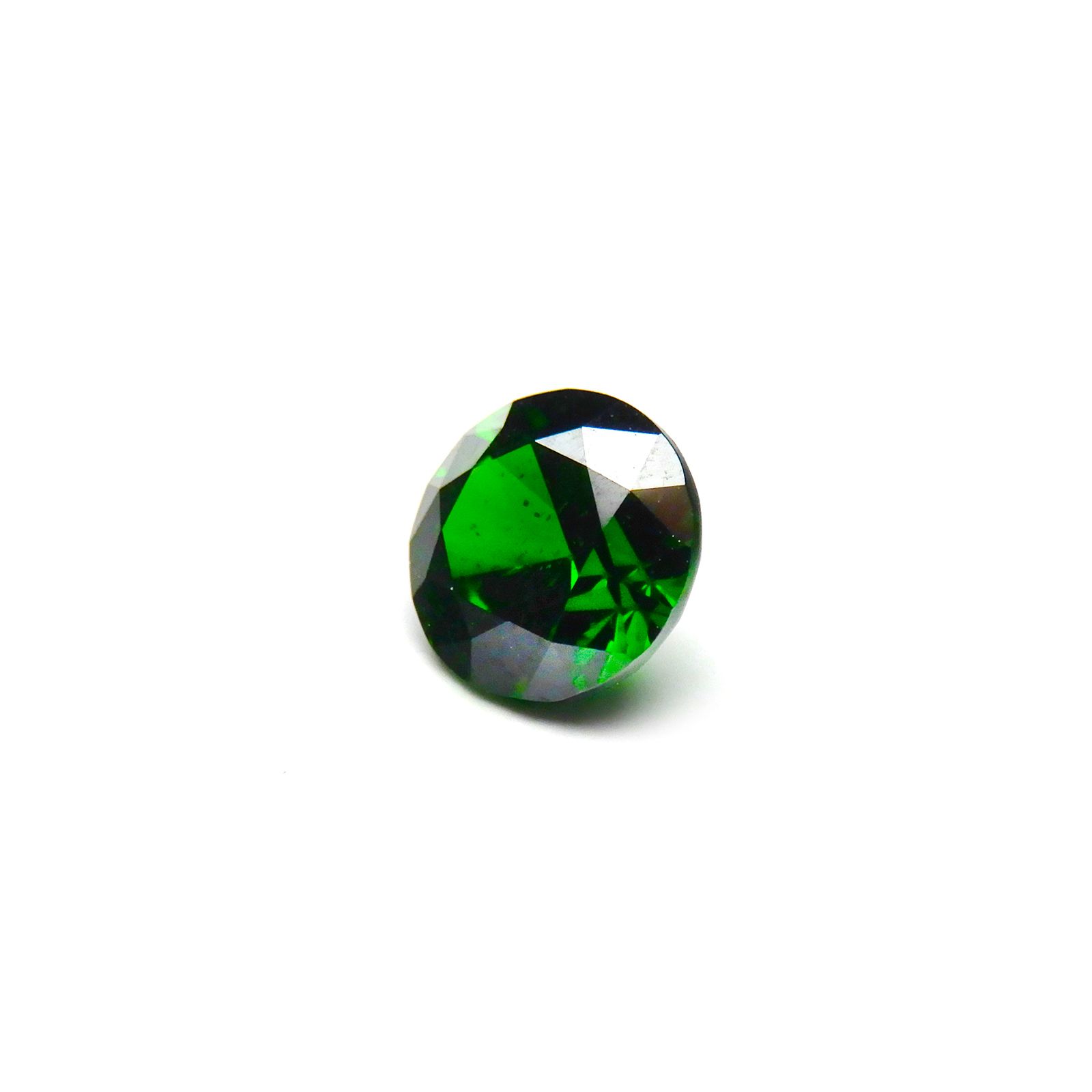 クロムスフェーン(宝石名クロム スフェーン)ロシア産 0.549ct GRJ鑑付[240125830]4.9x4.9mm前後