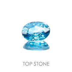 ブルージルコン(宝石名ジルコン) カンボジア産 1.24ct 識別済[20117925]7×5mm前後