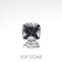 プラチナスピネル ビルマ産 ルース 0.86ct[210812843]5.5×5.2mm前後