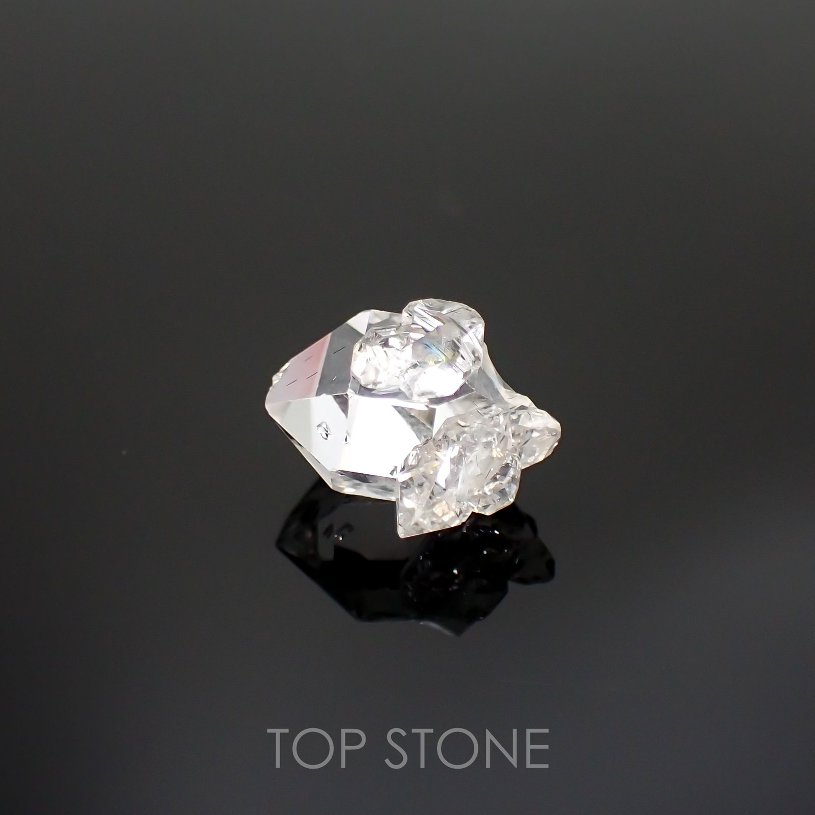 ハーキマーダイヤモンド 原石 アメリカ・ニューヨーク州産 4.14ct[220115430]10.8x8.7mm前後