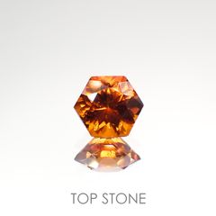 ◇ヘキサゴンカット◇ヘソナイトガーネット スリランカ産 ルース 1.27ct[210812683]6×5.9mm前後