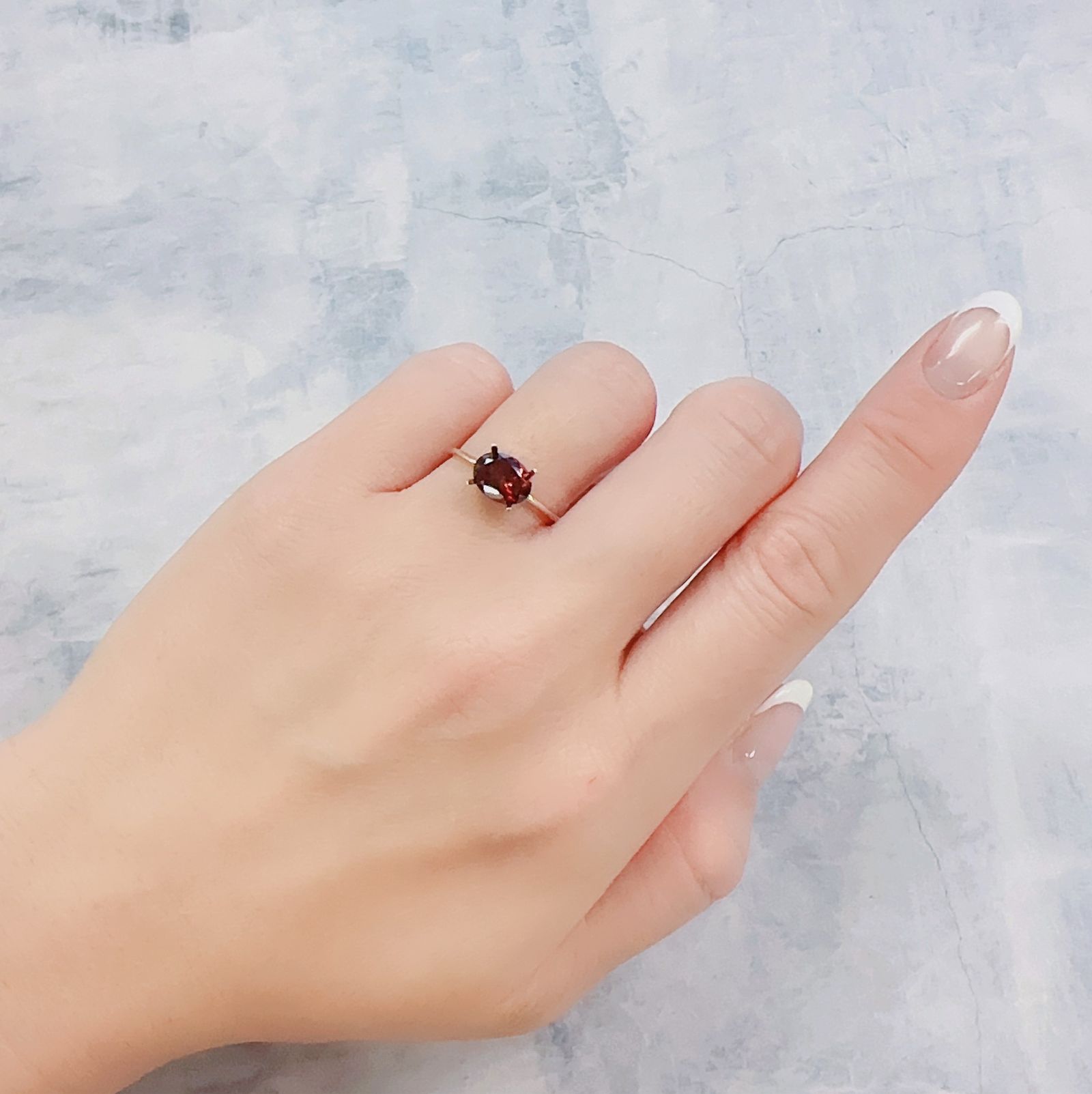 パイロープアルマンディンガーネット(宝石名パイロープ アルマンディン・ガーネット)ブラジル産 1.52ct 識別済[221219544]8x6.1mm前後