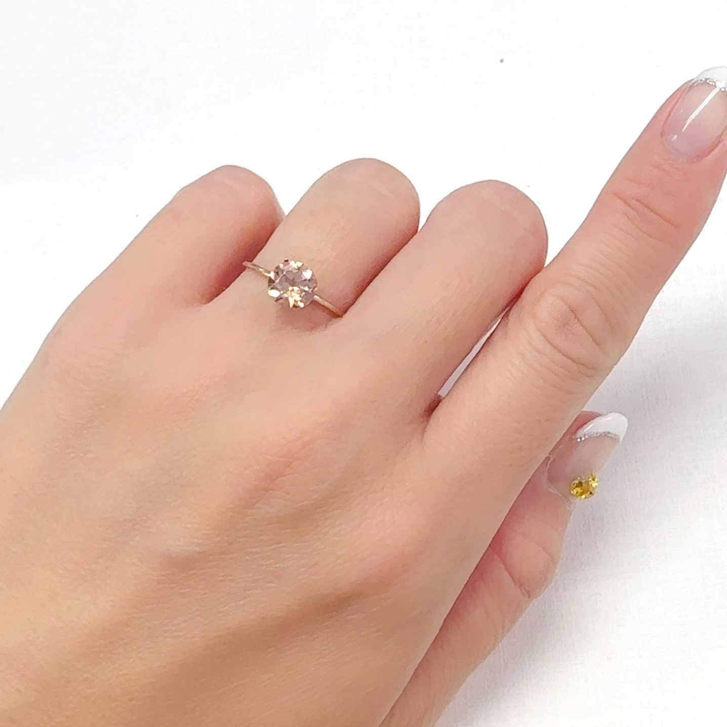 オレンジジルコン スリランカ/カンボジア産 1.57ct[240728496]6.9x6.9mm前後