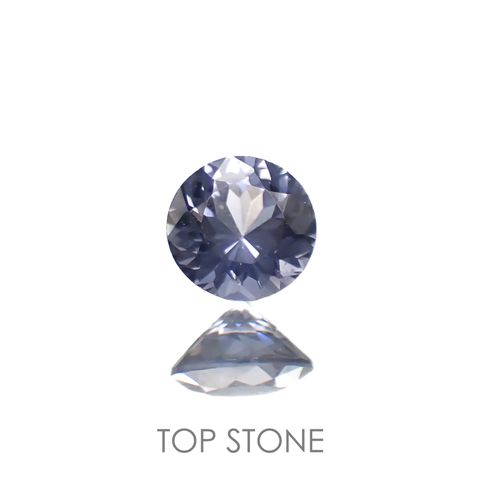 グレイッシュブルースピネル(宝石名スピネル)ビルマ/マダガスカル産 0.23ct 識別済[220817441]3.8x3.8mm前後