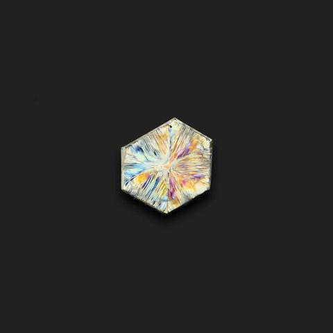 トラピッチェクォーツ 偏光板2枚付き コロンビア・ボヤカ産 49.84ct[230622271]29.5x26.7mm前後
