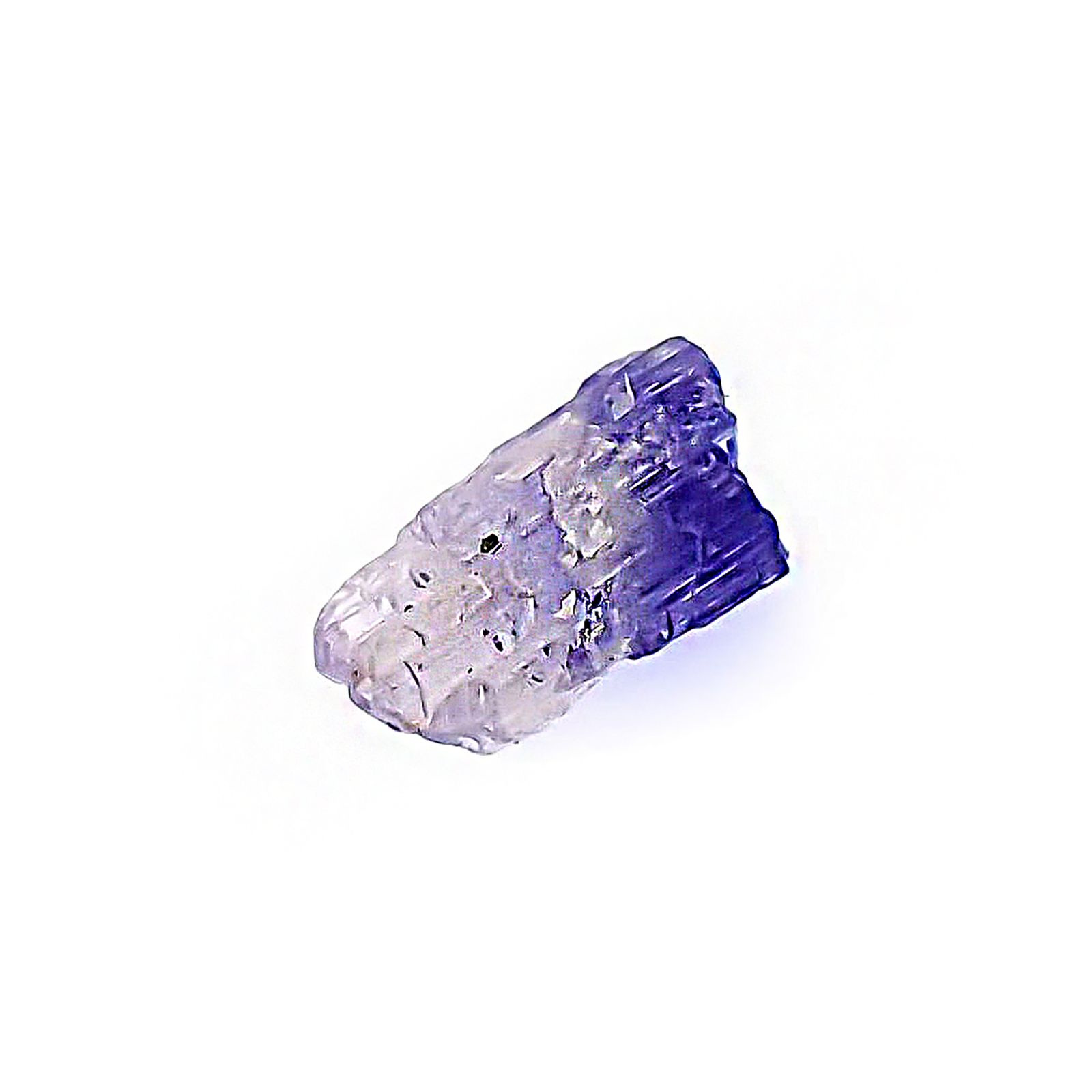 バイカラータンザナイト 原石 タンザニア産 3.77ct / 14x8mm前後 [260424989]