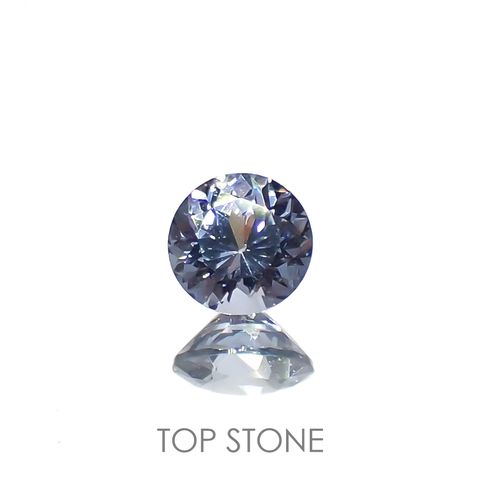 グレイッシュブルースピネル(宝石名スピネル)ビルマ/マダガスカル産 0.22ct 識別済[230119906]3.7x3.7mm前後