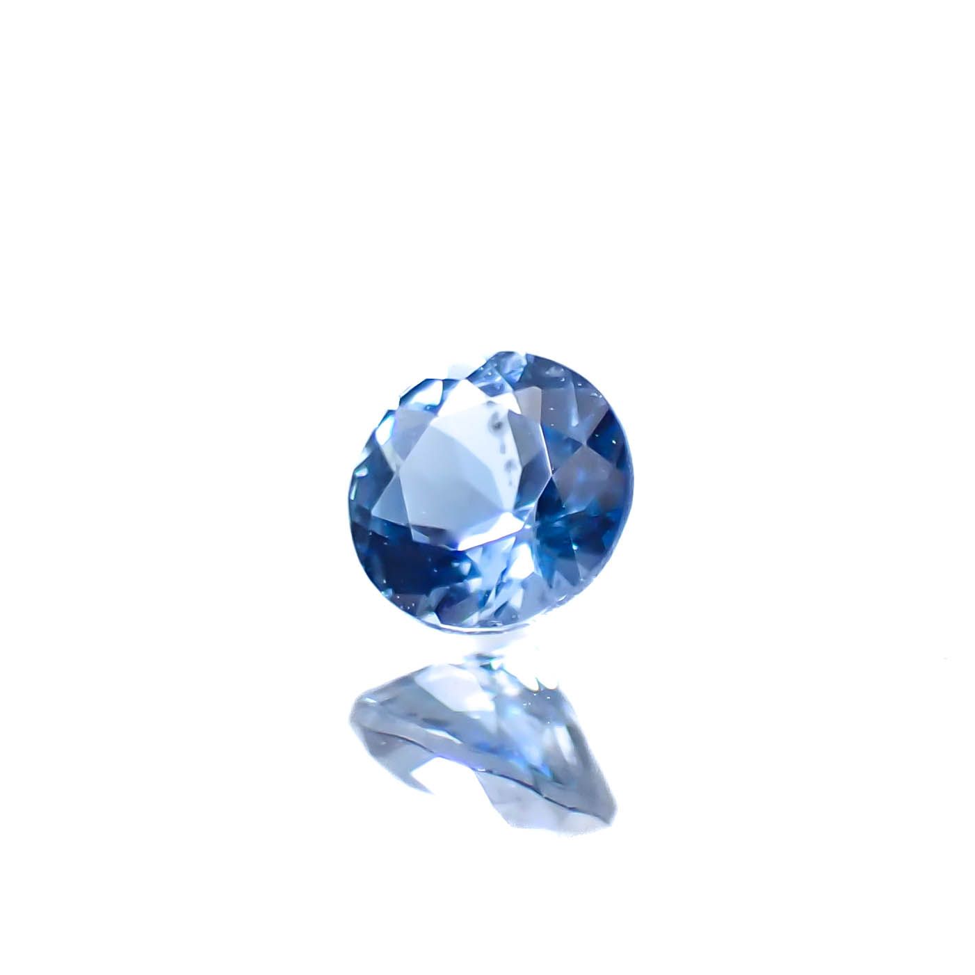 アクアマリン サンタマリアカラー ナイジェリア産 0.21ct [250329946]3.9x3.9mm前後