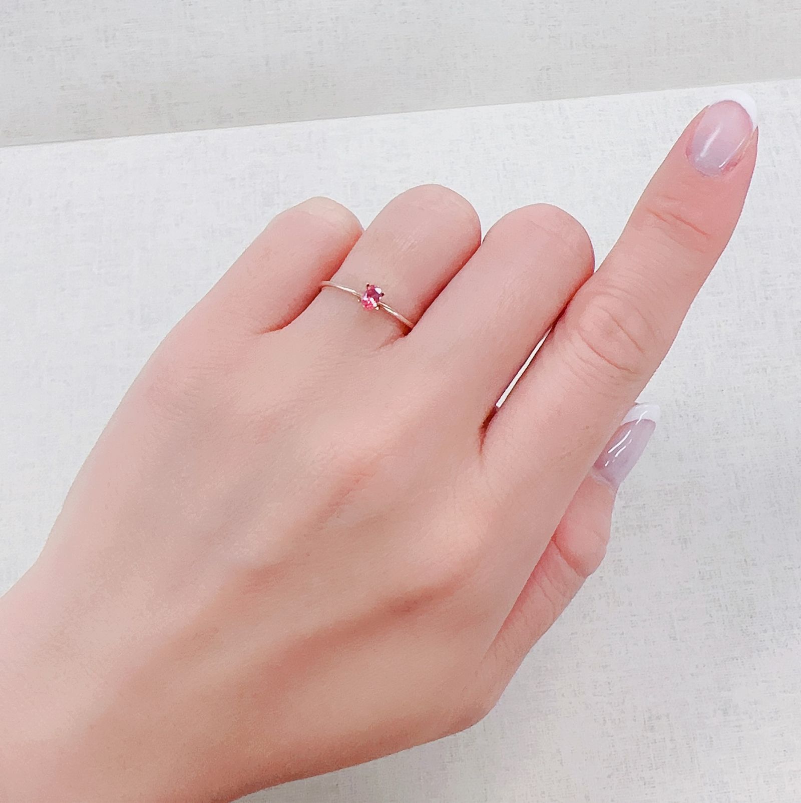 ピンクスピネル パパラチャカラー タンザニア産 0.16ct[230421854]4x2.9mm前後
