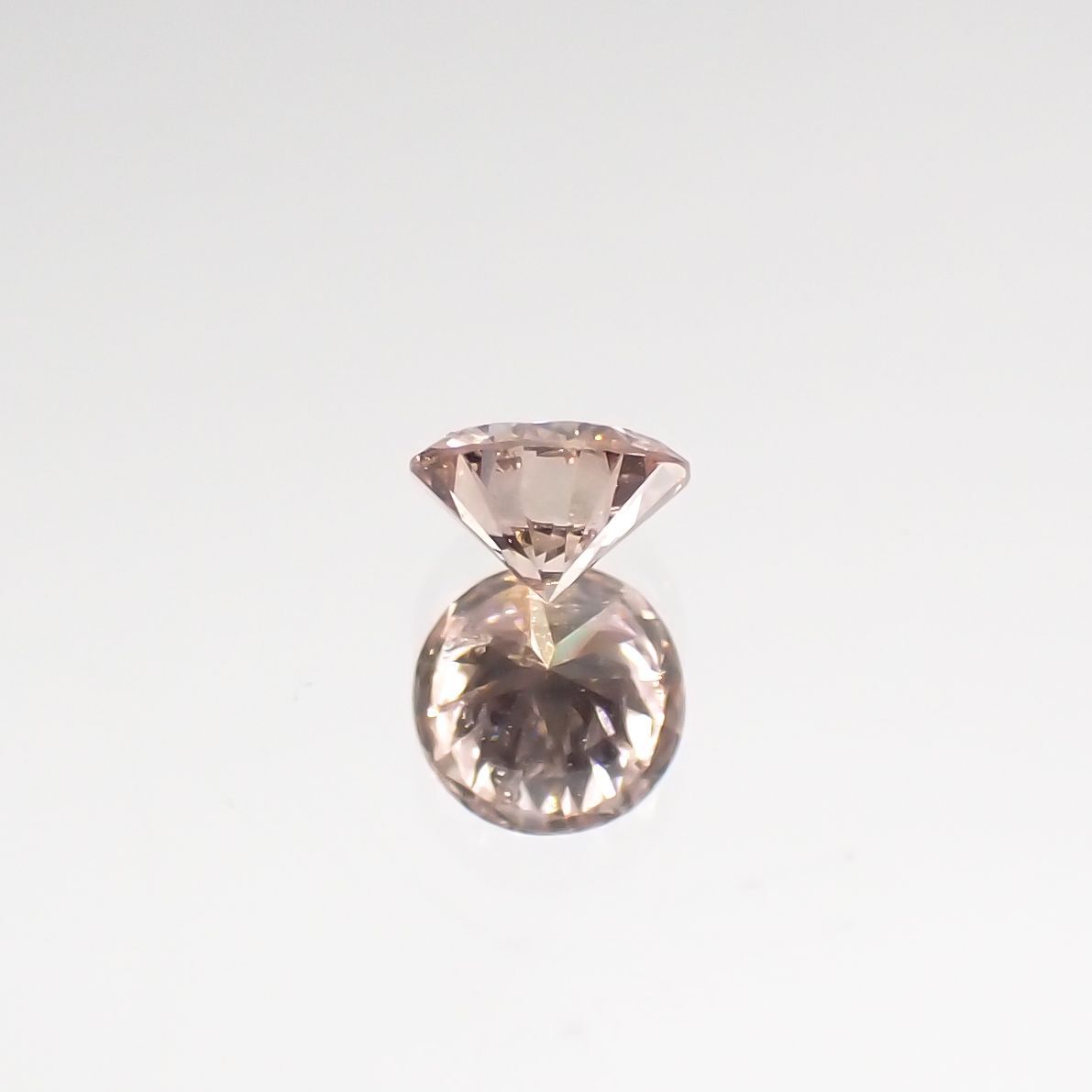 ピンクダイヤモンド(宝石名ダイヤモンド) SI-2 / LIGHT BROWN PINK 0.077ct ソ付(CGL)[210711796]2.7×2.8mm前後