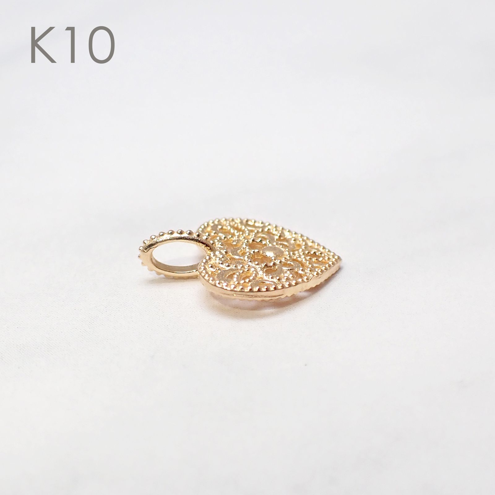 ◇K18/K10 Beata（ビィータ）◇ハート [ラッキーチャーム/ペンダントトップ※チェーン別売り]