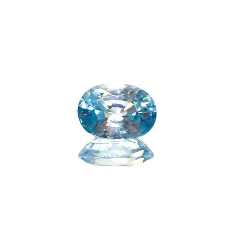 バイカラーブルージルコン カンボジア産 1.92ct [251018647]8x5.9mm前後