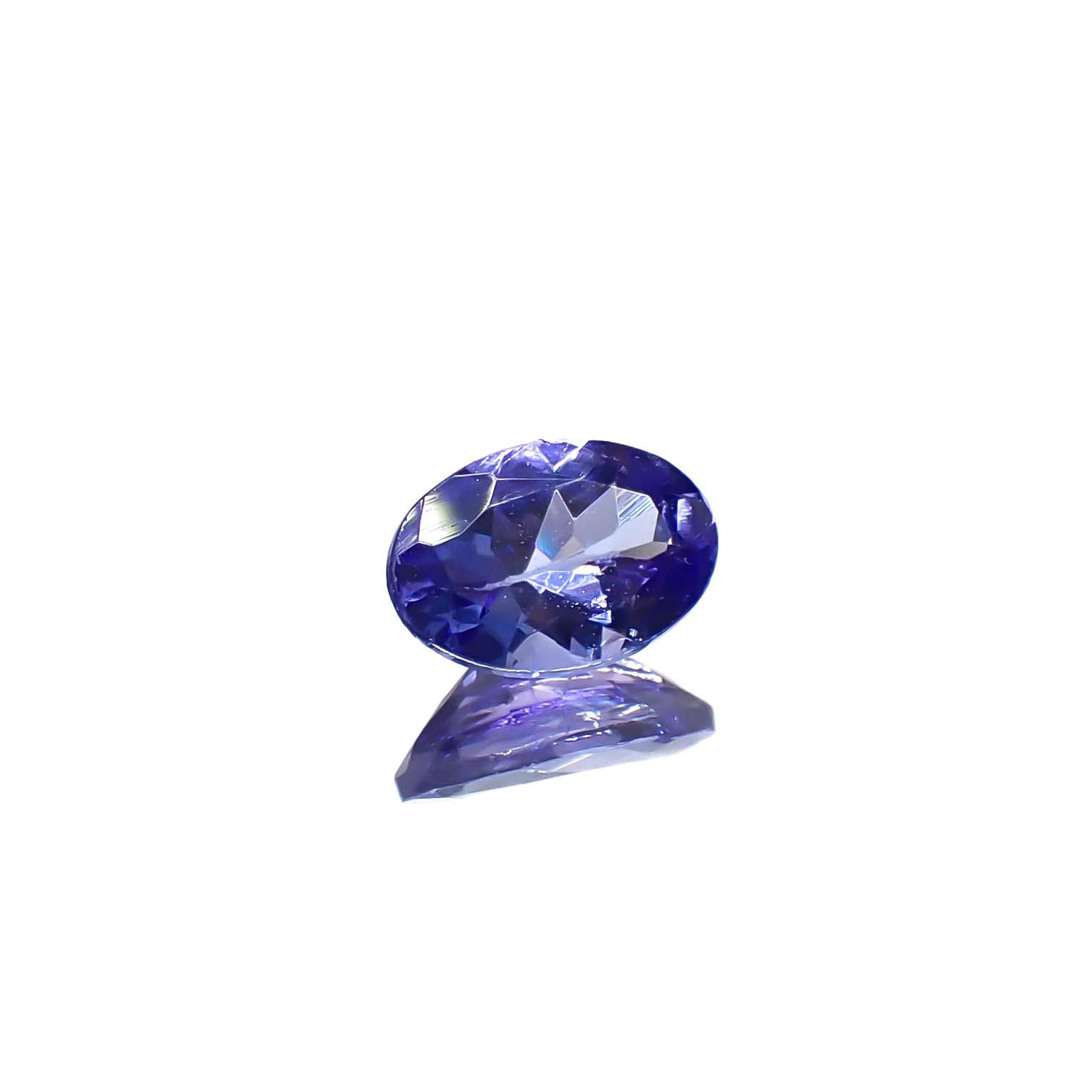 タンザナイト(宝石名タンザナイト)タンザニア産 0.46ct 識別済[240627890]6x4.1mm前後
