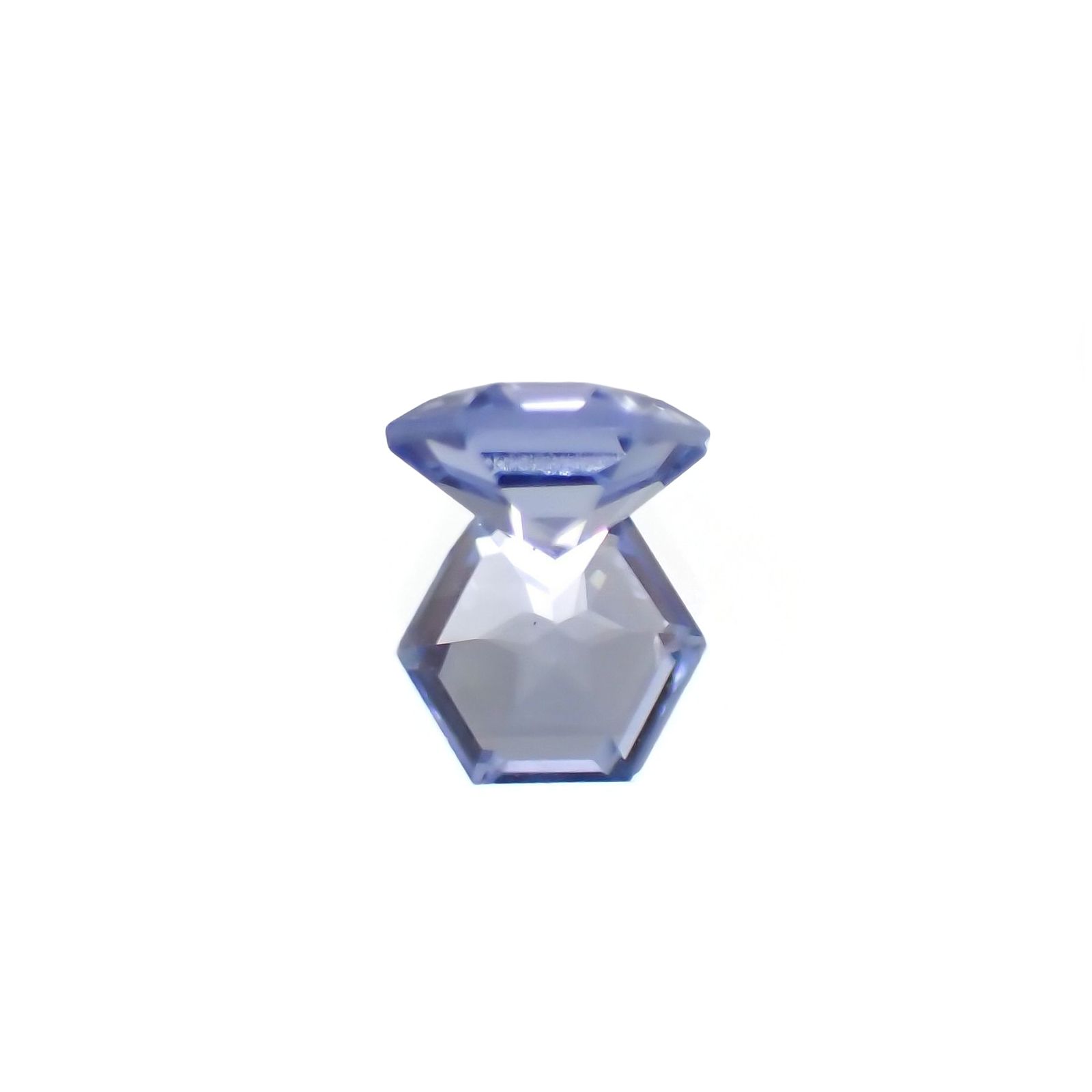 ◇ヘキサゴンカット◇サファイア(宝石名サファイア) マダガスカル産 識別済 0.27ct / 3.6x3.6mm前後 [260811055]