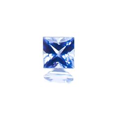 ◇プリンセスカット◇サファイア(宝石名サファイア)スリランカ産 0.21ct 識別済[231124233]3.2x3.2mm前後
