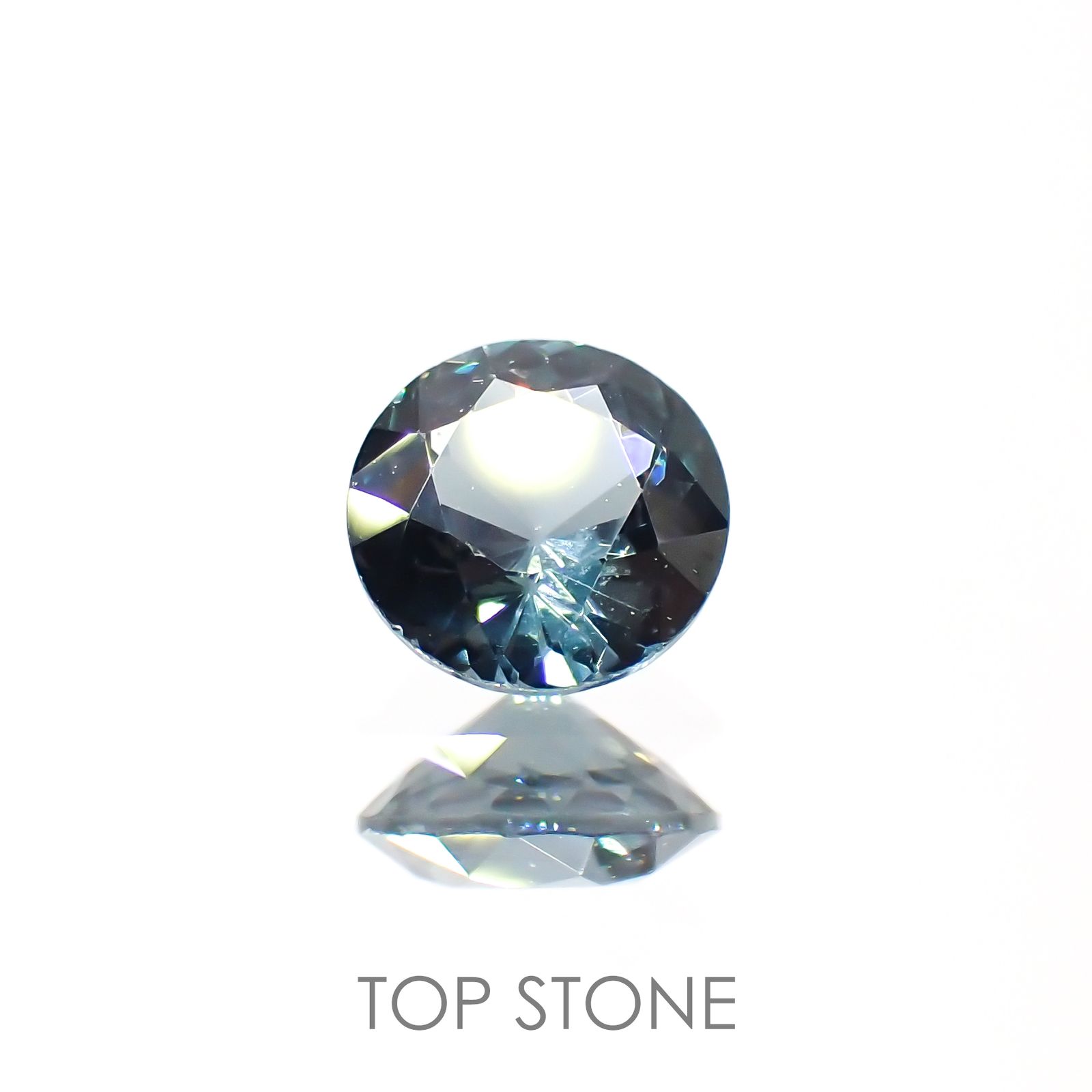 ブルーグレイッシュスピネル(宝石名スピネル) ビルマ産 0.49ct 識別済[210913463]5×5mm前後