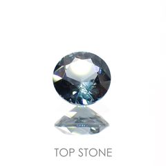 ブルーグレイッシュスピネル(宝石名スピネル) ビルマ産 0.49ct 識別済[210913463]5×5mm前後