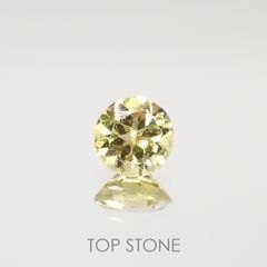 レモンイエローアパタイト(宝石名アパタイト)メキシコ産 0.86ct 識別済[220115467]6x6mm前後
