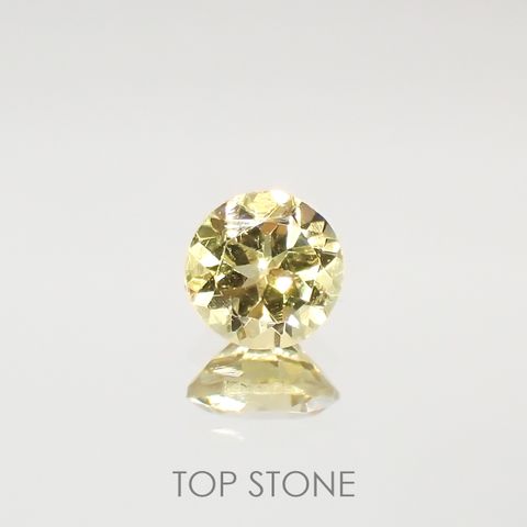 レモンイエローアパタイト(宝石名アパタイト)メキシコ産 0.86ct 識別済[220115467]6x6mm前後