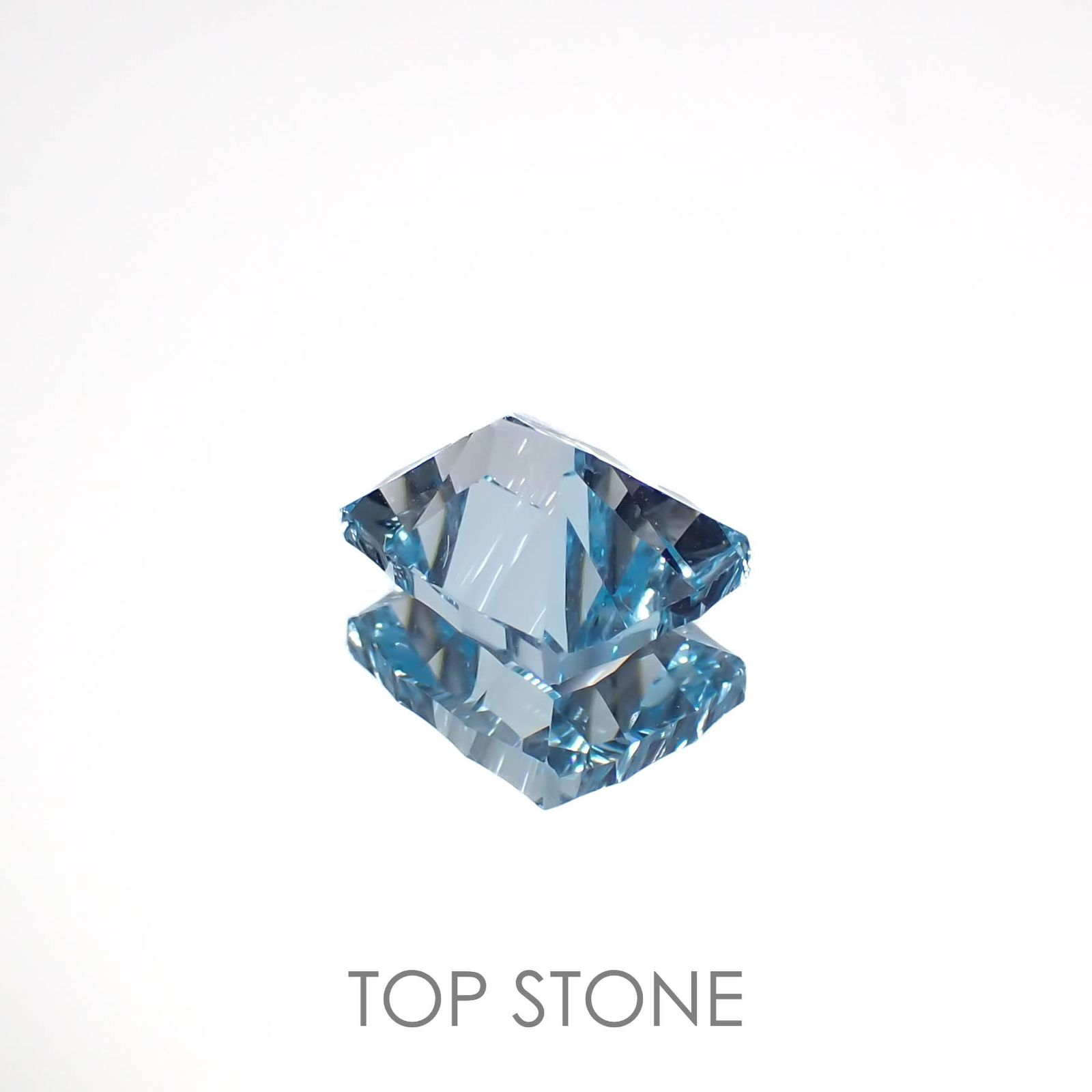 ◇カスタムカット◇ブルートパーズ ブラジル産 3.56ct[221219364]9.8x7.8mm前後