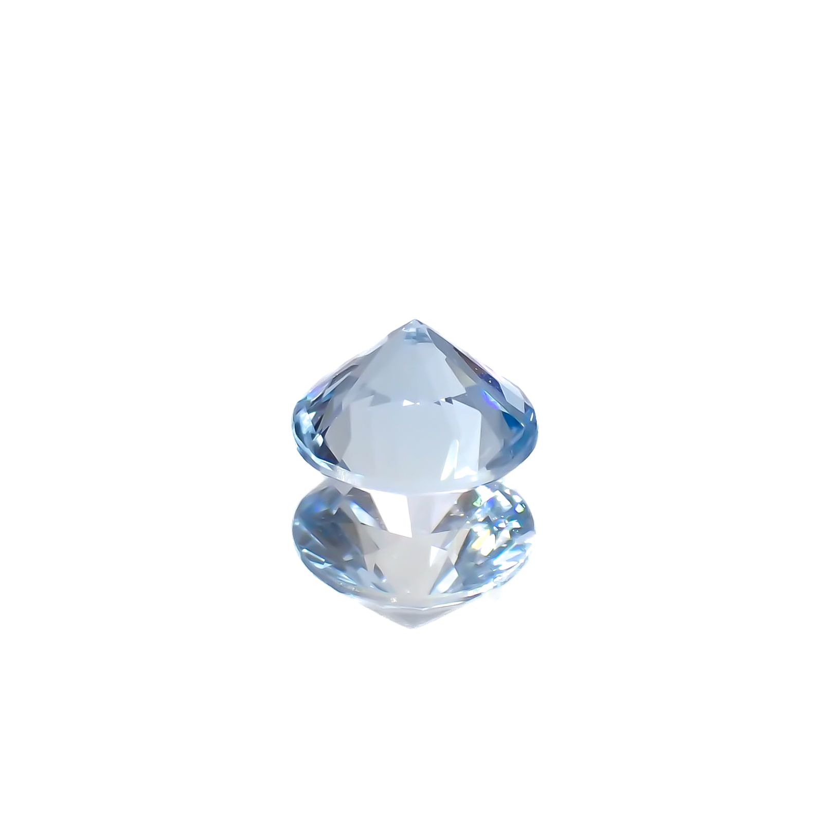 アクアマリン(宝石名アクアマリン)モザンビーク産 0.30ct 識別済[230421760]4.6x4.6mm前後