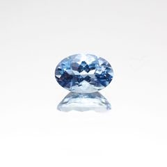 アクアマリン サンタマリアカラー(宝石名アクアマリン)モザンビーク産 0.47ct 識別済[230622263]6.1x4.1mm前後