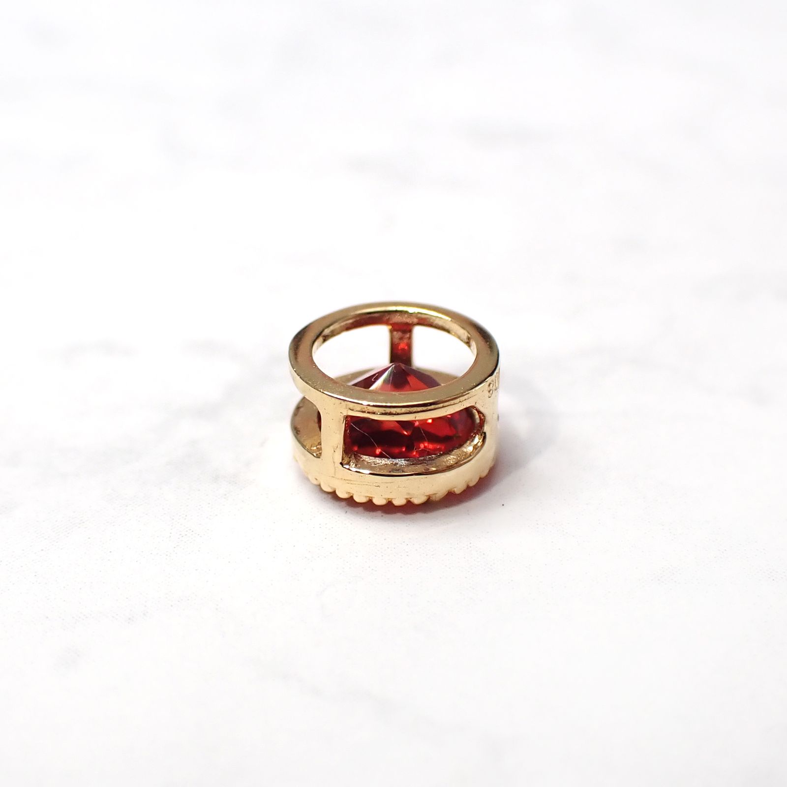 ◇K18 Lumiere（ルミエール）◇アンデシン | 一粒石ジュエリー 5mm [チャーム/ペンダントトップ※チェーン別売り]