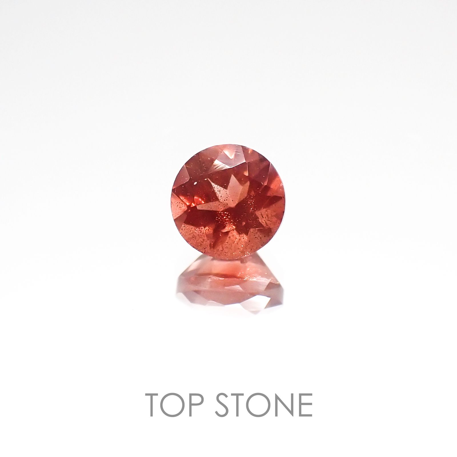 オレゴンサンストーン アメリカ産 ルース 0.57ct[20117081]5.1×5.1mm前後