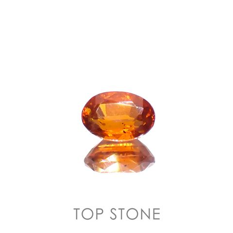 オレンジカイヤナイト ネパール産 0.62ct[230220594]5.7x4.1mm前後