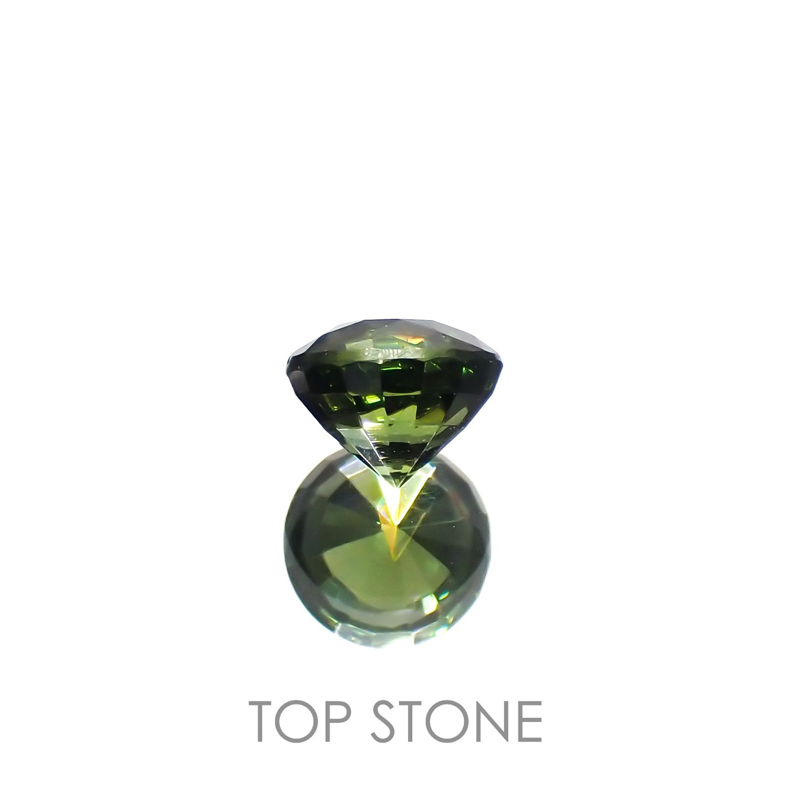 グリーンジルコン(宝石名ジルコン)スリランカ/カンボジア産 0.75ct 識別済[230220683]5x4.9mm前後