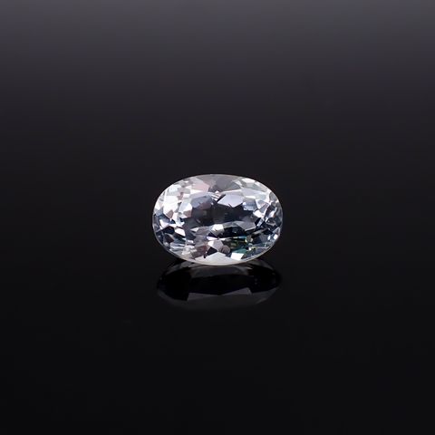 シルバーアパタイト フルオレッセンス アフリカ産 識別済 1.31ct / 7.9x5.5mm前後 [260632508]