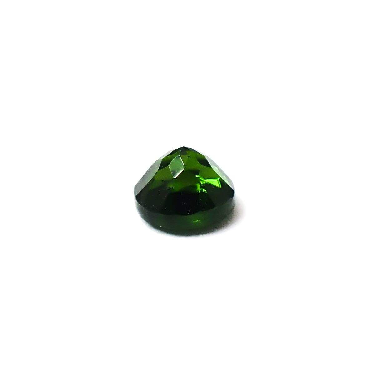 クロムダイオプサイド(宝石名クロム・ダイオプサイド)ロシア産 識別済 0.69ct / 5.3x5.2mm前後 [260432095]