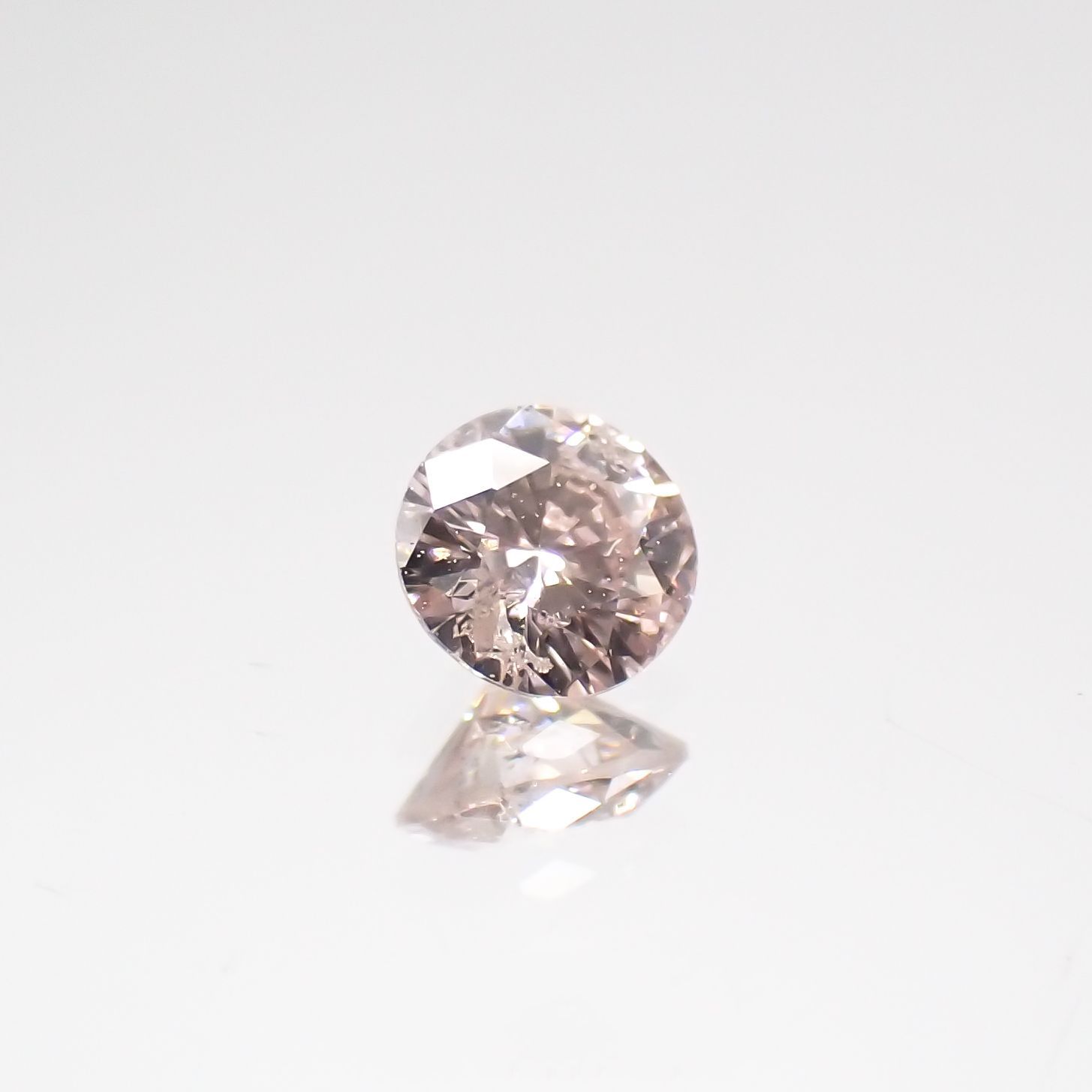 ピンクダイヤモンド(宝石名ダイヤモンド) I-1 / VERY LIGHT PINK 0.077ct ソ付(CGL)[210711792]2.7×2.7mm前後