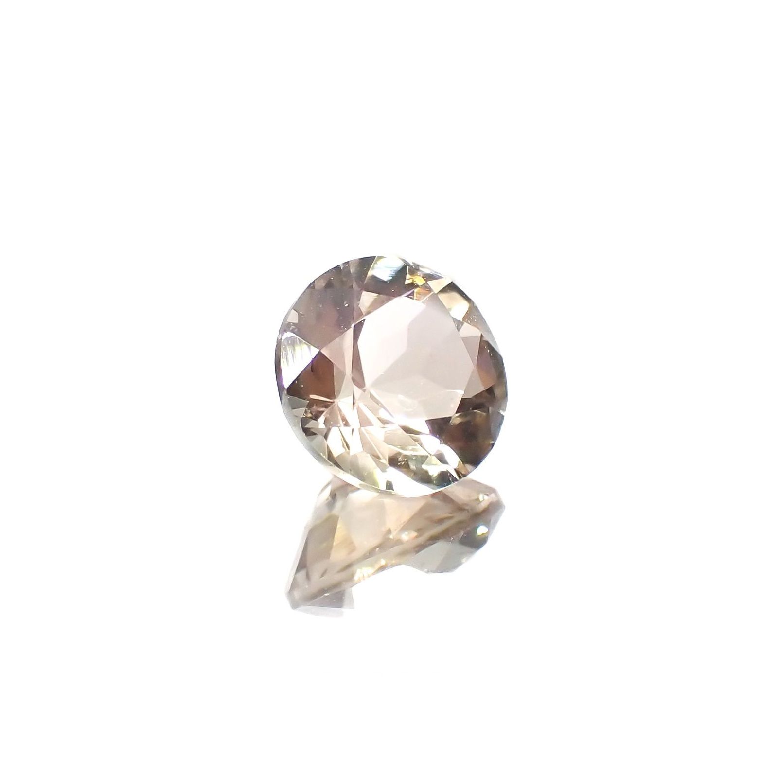 バイカラーオレゴンサンストーン アメリカ・オレゴン州産 0.74ct / 6x6mm前後 [230220678]
