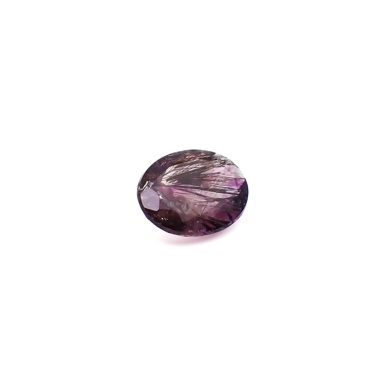 アメジストエレスチャル ブラジル産 6.92ct / 15.3x12.2mm前後 [260933029]