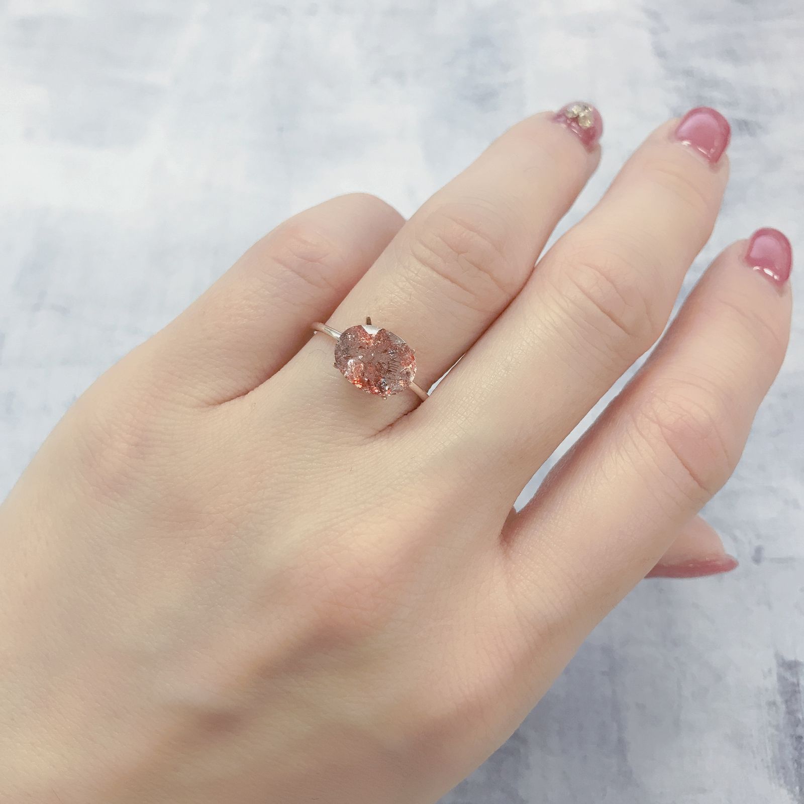 ファイヤークォーツ ナイジェリア産 2.03ct[220114747]10x7.7mm前後