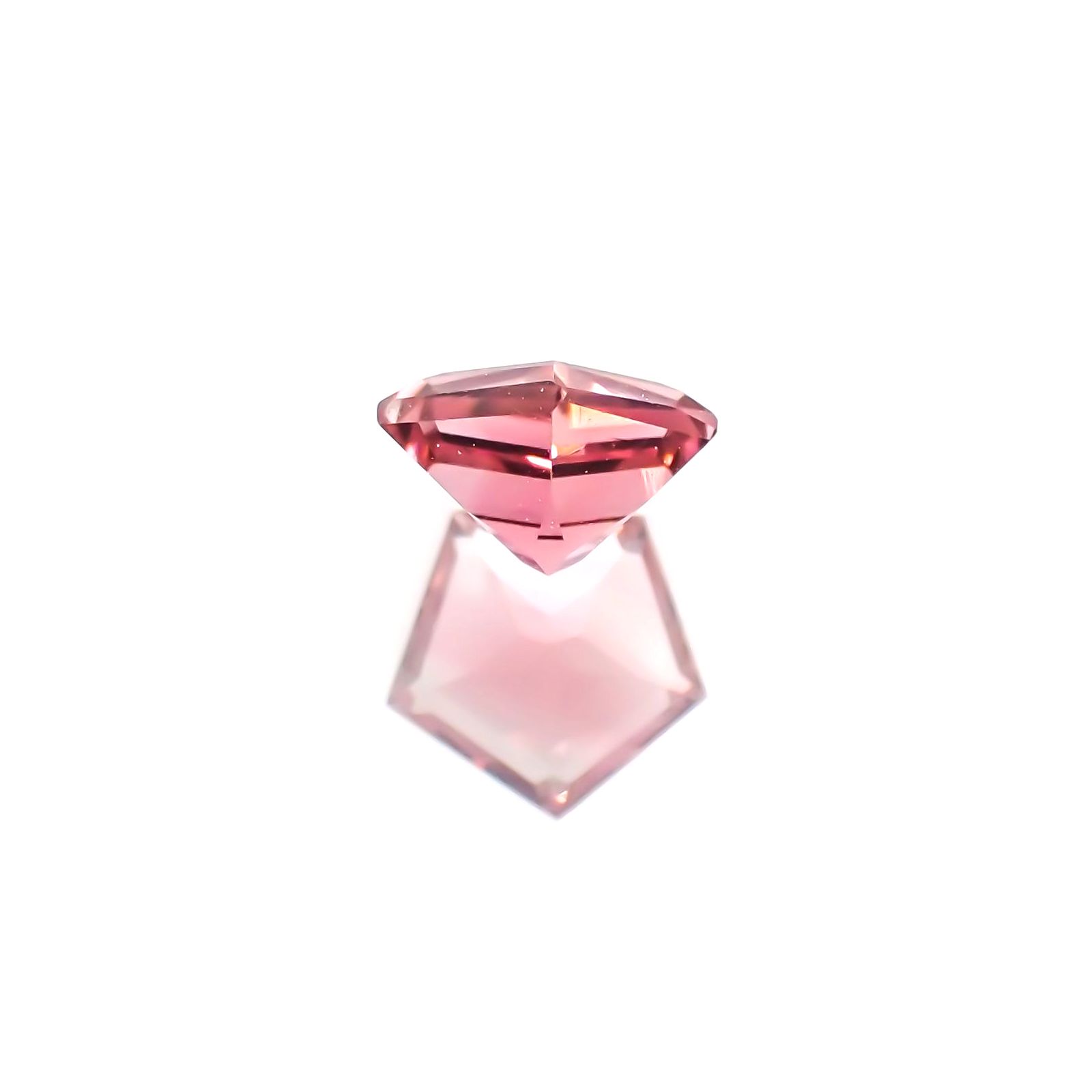 ◇ペンタゴンカット◇ピンクトルマリン(宝石名ピンク・トルマリン) ブラジル/アフリカ産 0.47ct 識別済[25019551]5.2×5.2mm前後