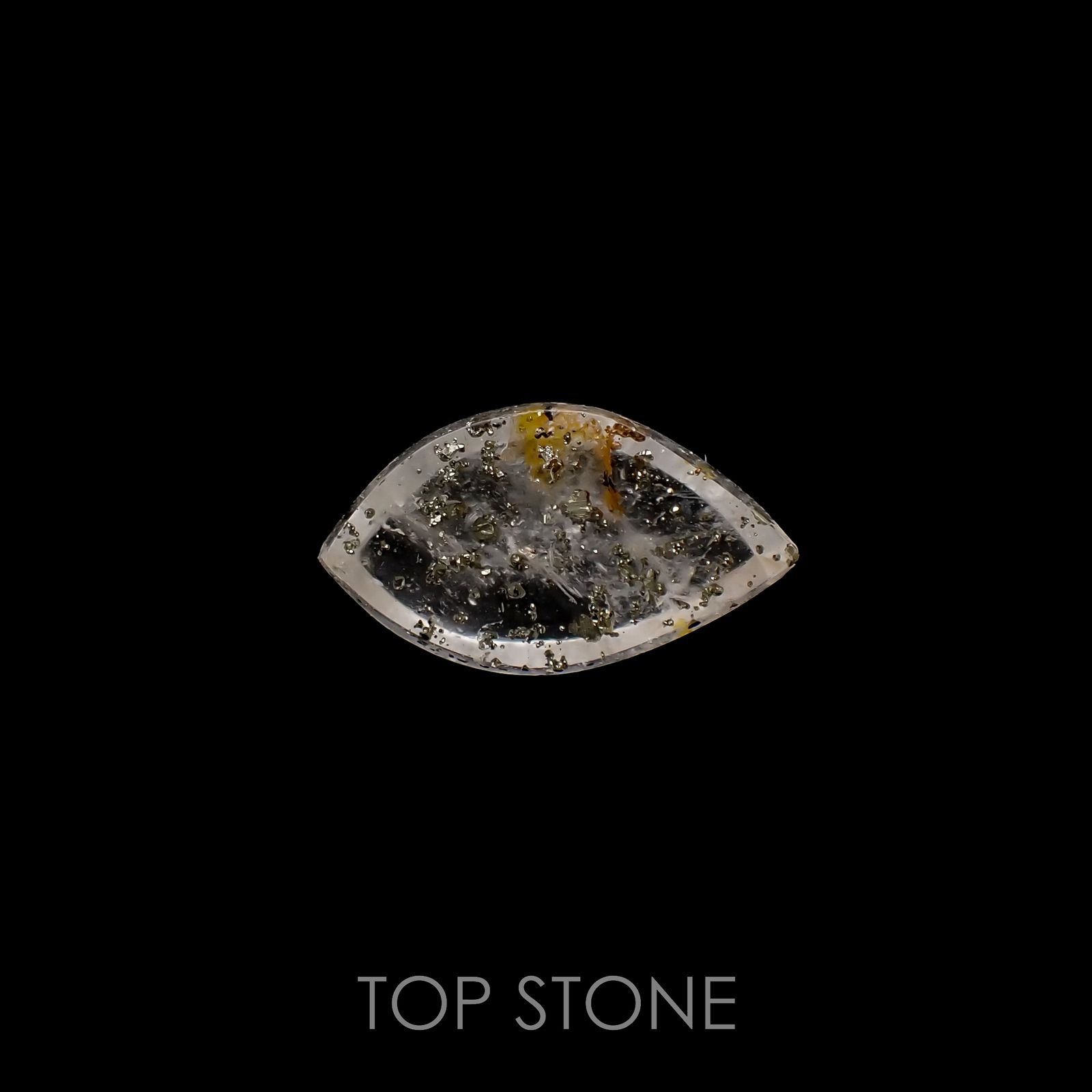 パイライトインクォーツ  ブラジル産 8.77ct[220616628]19.6x11.2mm前後