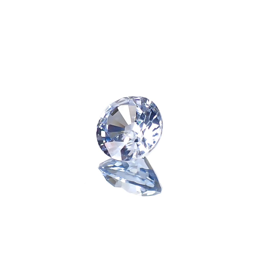 アイスブルーサファイア スリランカ産 0.76ct [250129730]5.4x5.4mm前後